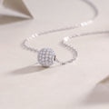 Meet At This Moment - S925 Silver Plated Platinum Jewelry Pendant Necklace Set With Top-quality Moissanite Fashion Light Luxury Jewelry