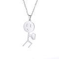 Stylish Womens Pendant Stainless Steel Necklace