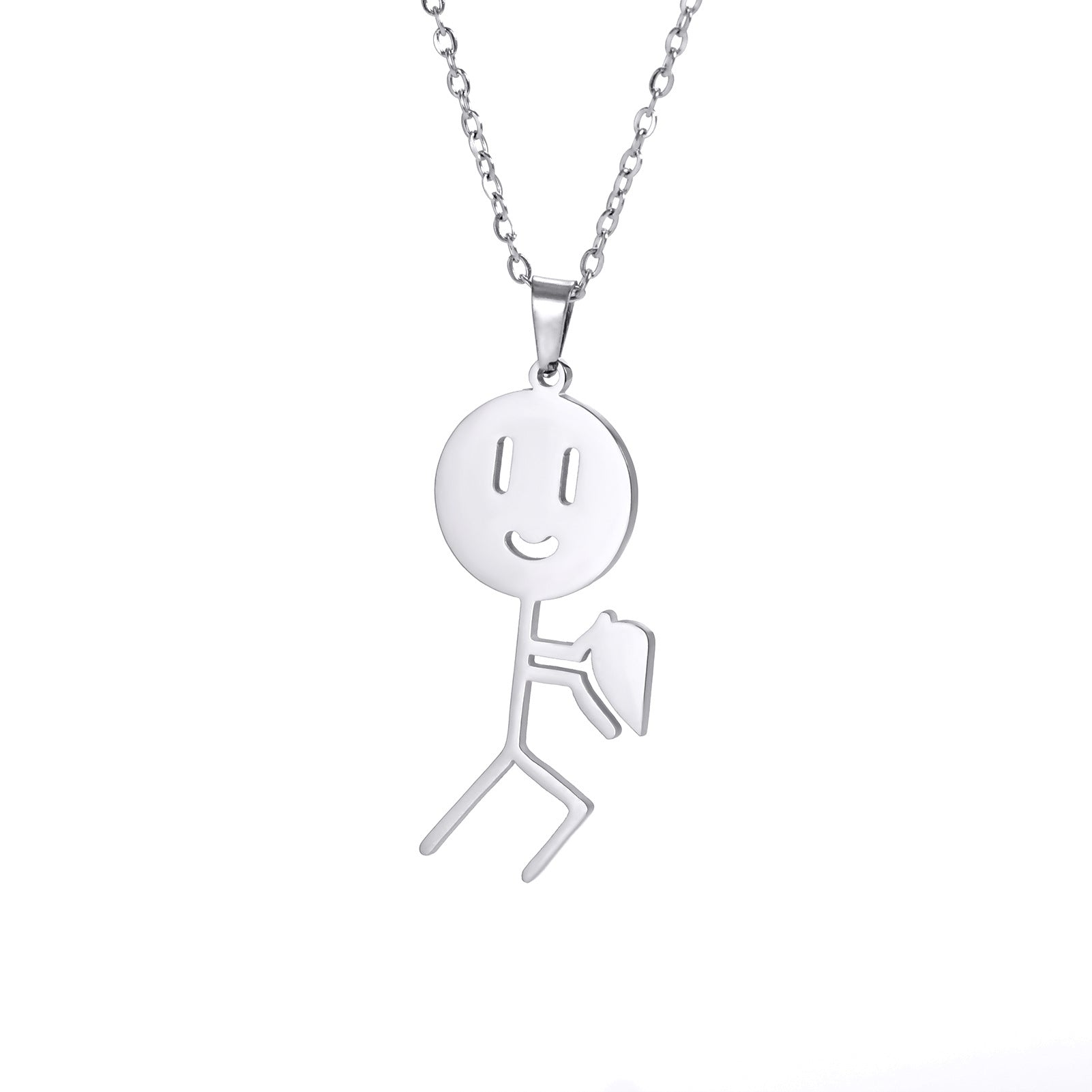 Stylish Womens Pendant Stainless Steel Necklace