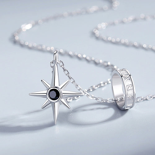 925 Sterling Silver Necklace Men's Trendy Brand Wild Niche Boys