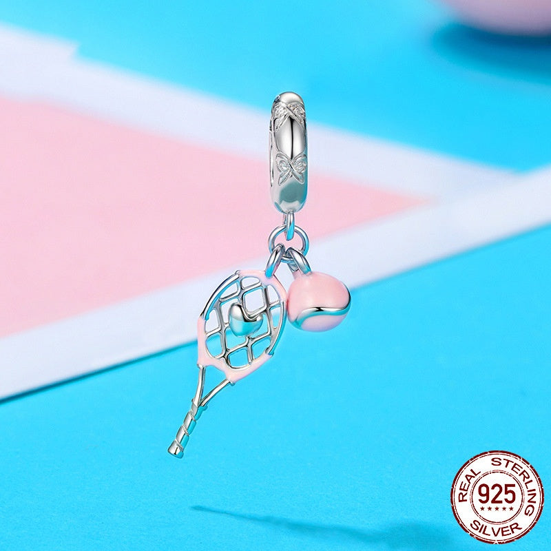 Drip Tennis Pendant Parts S925 Sterling Silver Beads