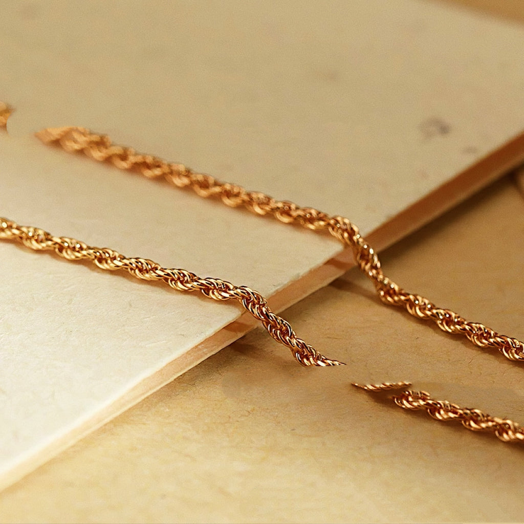 Titanium Steel Twisted Chain Necklace That Wont Fade