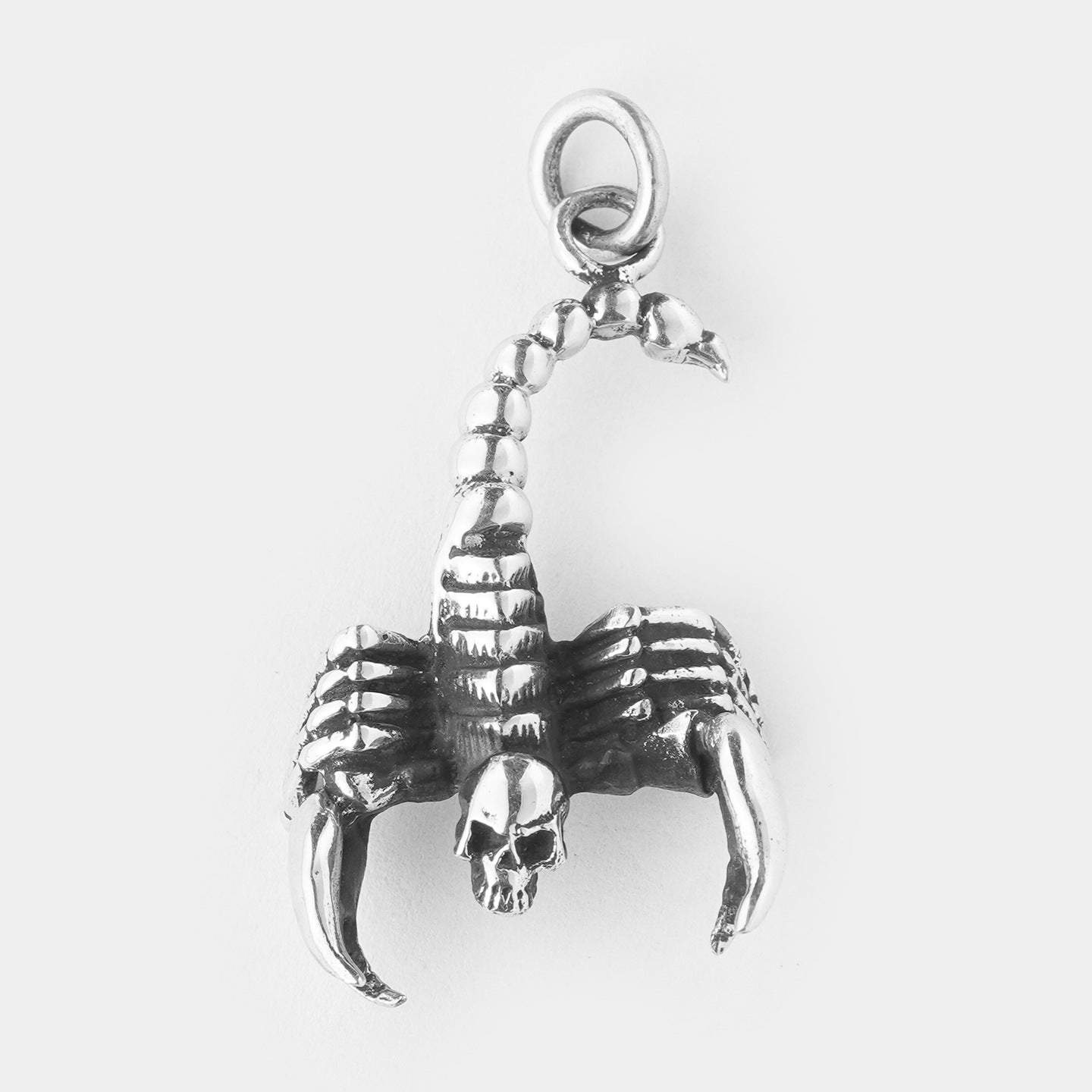 Skeleton Scorpion Pendant S925 Sterling Silver Handmade Vintage
