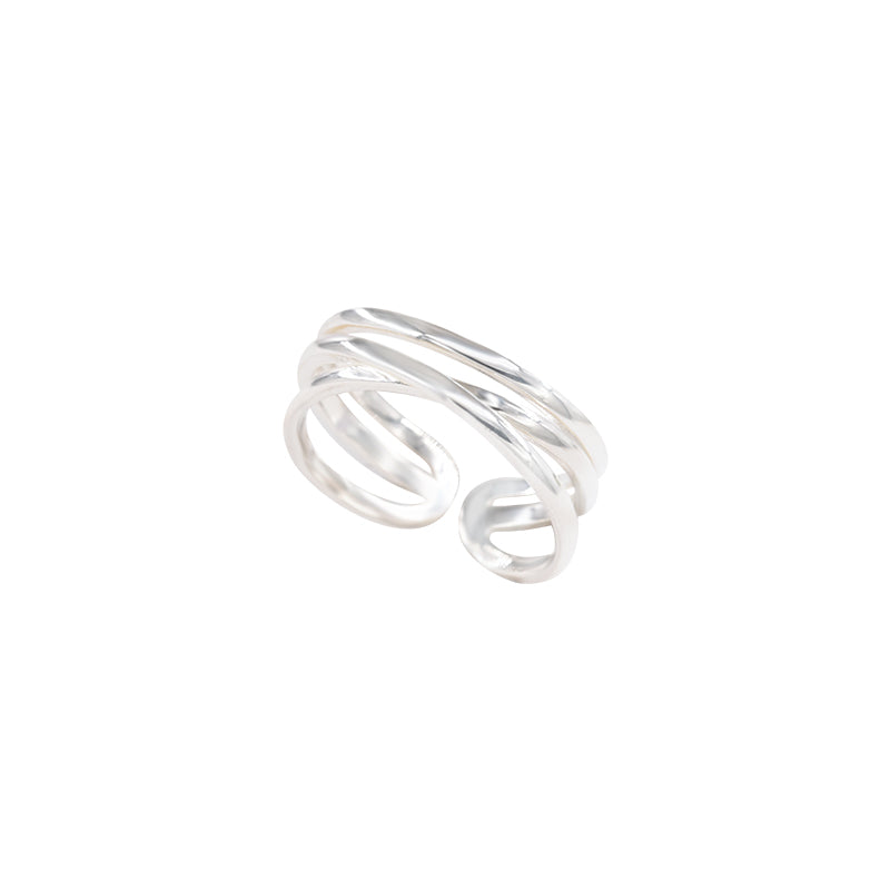 Fashionable Niche-design Sterling Silver Cross Ring