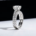 3-carat Moissanite Halo Ring Elegant, Versatile, And Subtly Luxurious