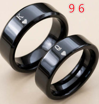 KQ Couples Fashionable King And Queen Rings