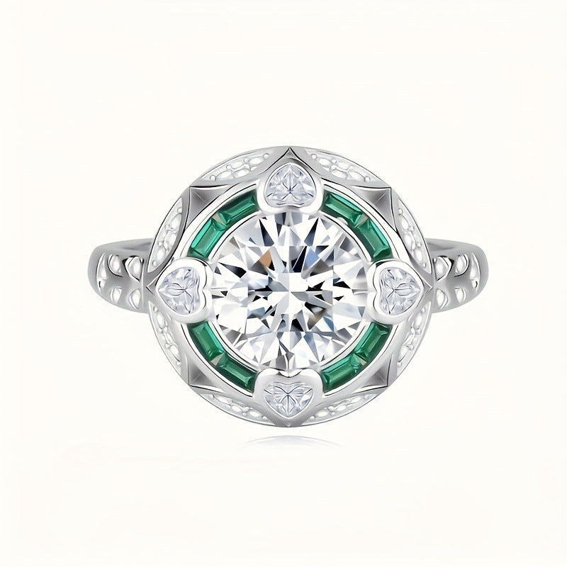 Sleek And Elegant Zircon Ringstylish Light Luxury