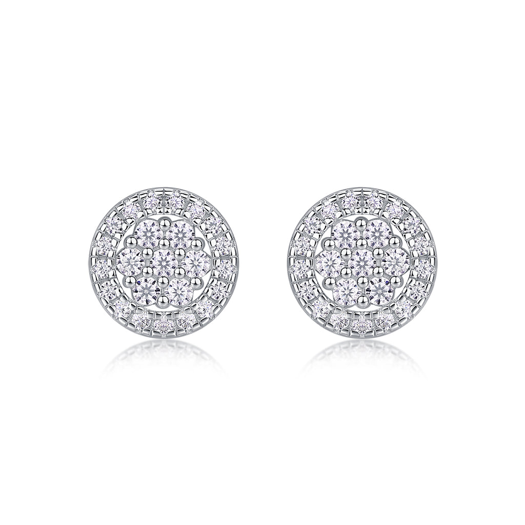 Cosmic Conjecture - Earrings Set With Top-quality Moissanite S925, Silver And Platinum-plated Stud Earrings, A Fashionable And Trendy Accessory, Can Be Tested With A Diamond Pen