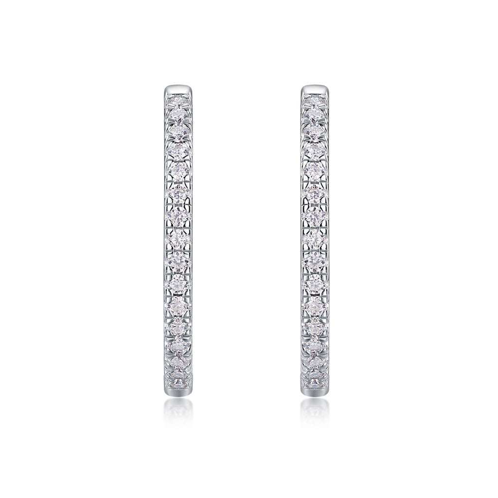 Yuedong Light - Premium Moissanite Luxury Fashion Light Luxury Jewelry Silver Stud Earrings S925 Silver Plated Platinum