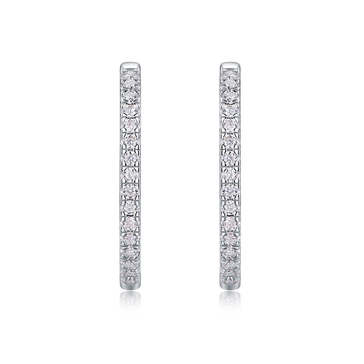 Yuedong Light - Premium Moissanite Luxury Fashion Light Luxury Jewelry Silver Stud Earrings S925 Silver Plated Platinum