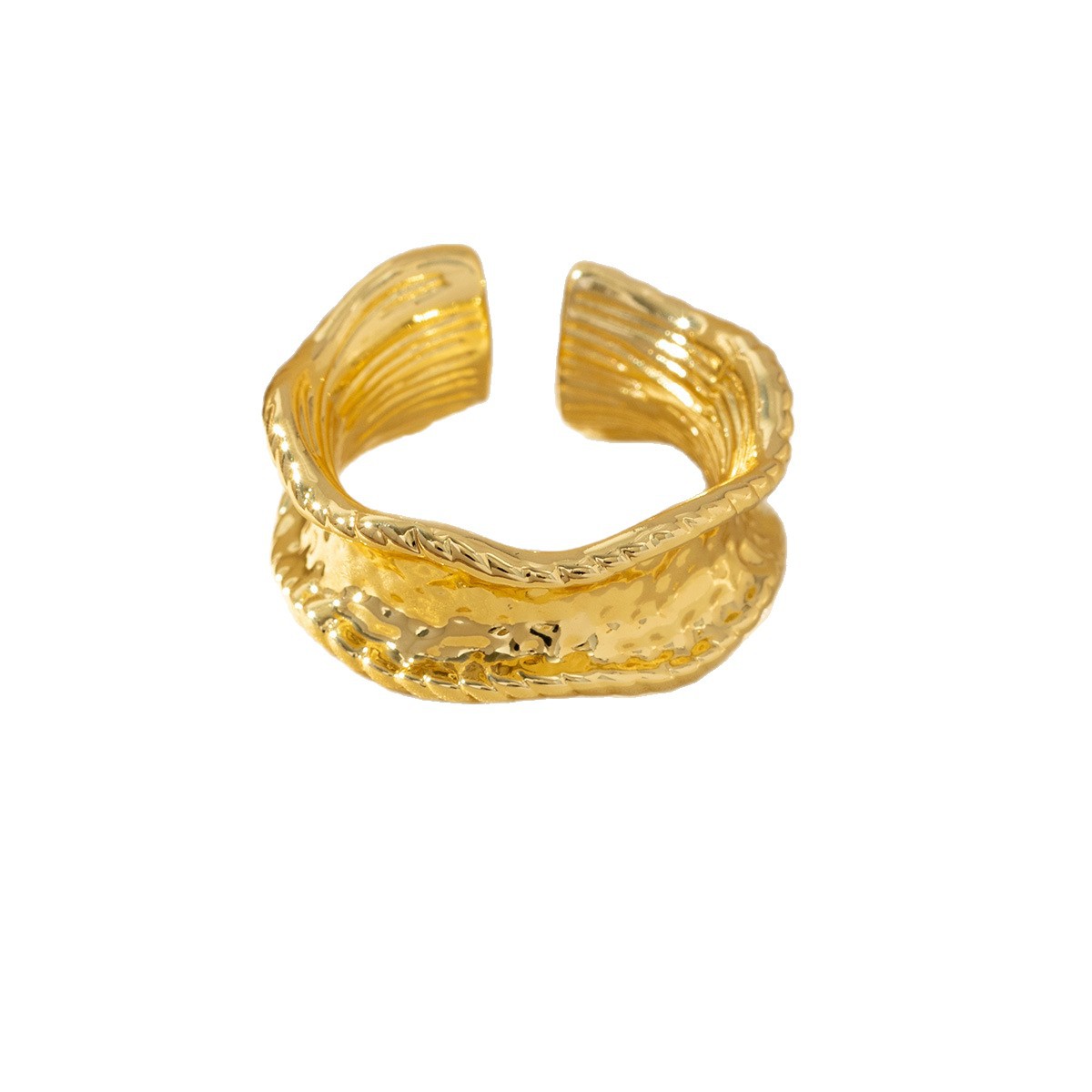 New Metallic-style Personalized Open Ring