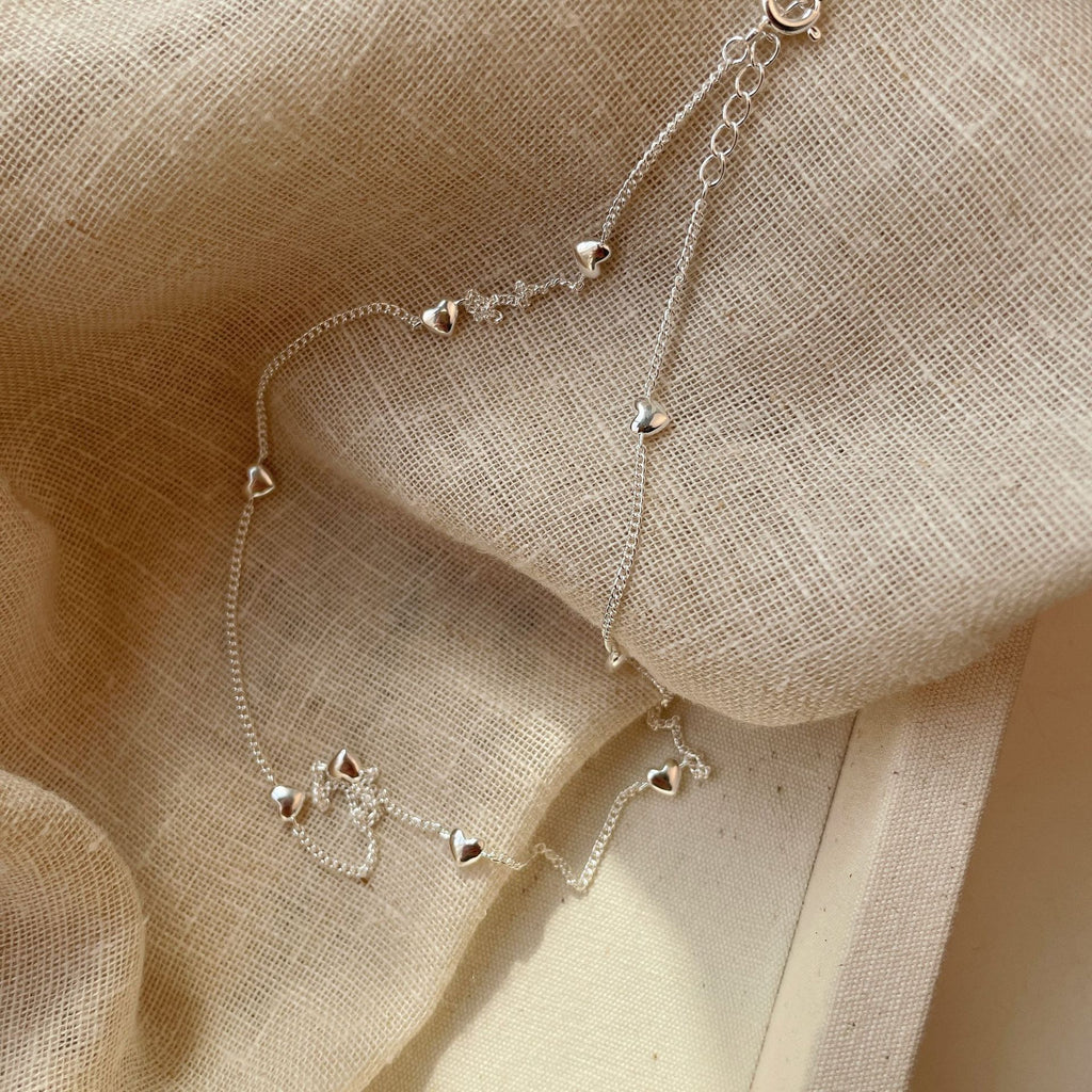 S925 Sterling Silver Heart Necklacea Fashionable Design