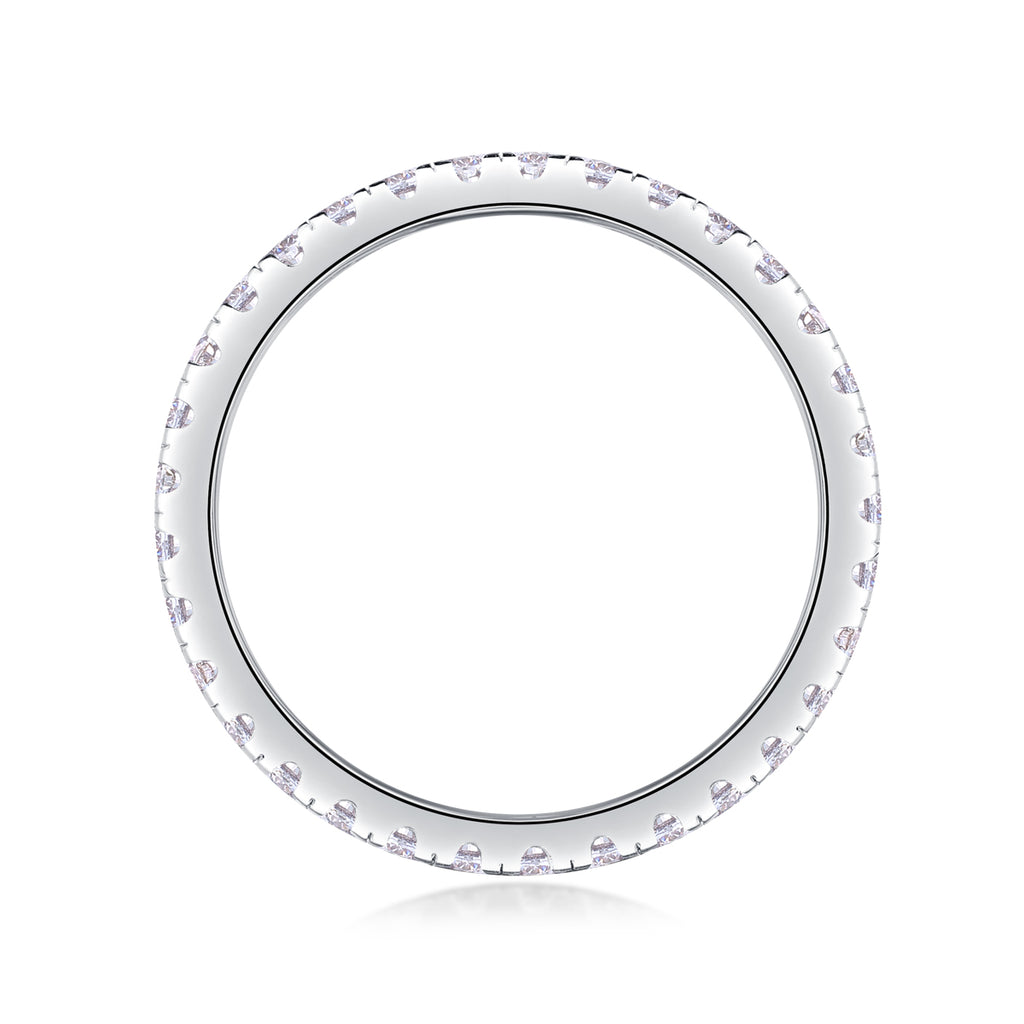 Daytime - A Wedding Ring Set With Top-quality Moissanite S925 Silver And Platinum-plated Diamond Can Be Tested With A Diamond Pen. The Ring Is In Gold And Rose Gold