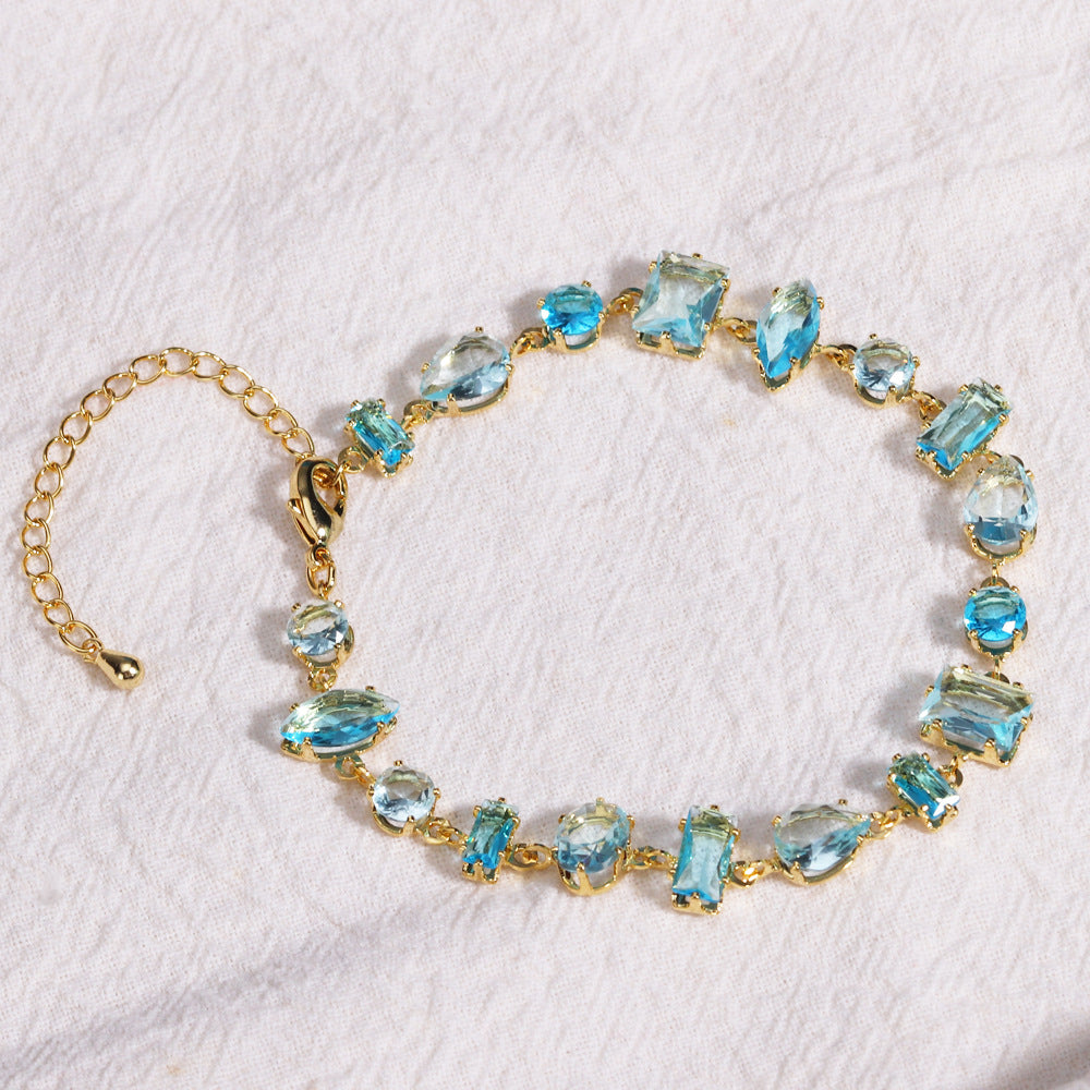 Stylish Zircon Color Bracelet In The Instagram Style