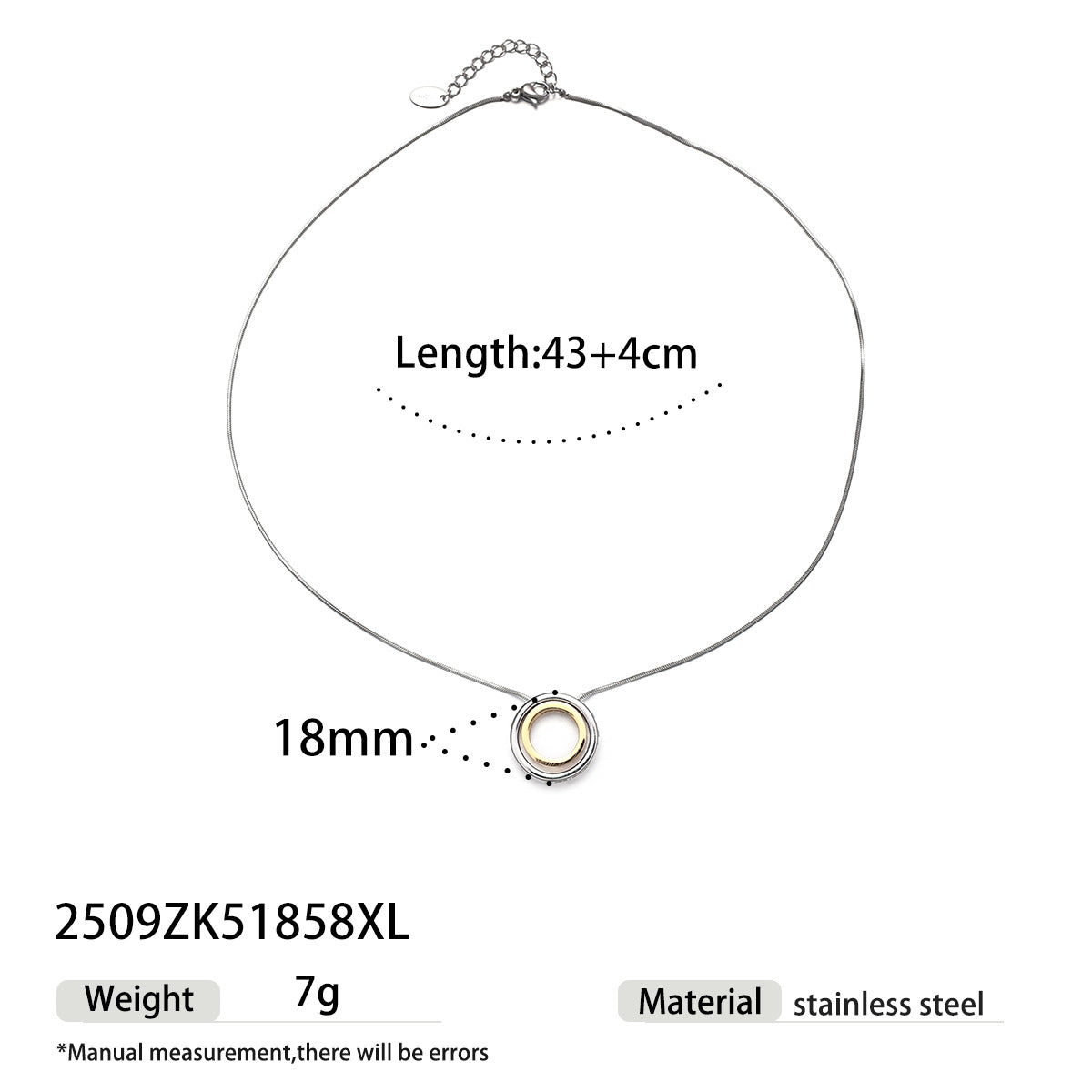 Women's Fashion Stainless Steel Necklace