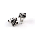 Fashionable Oil Drop Cufflinks With Diamond
