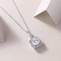 Pure And Innocent Marie - A Fashionable And Light Luxury Jewelry Pendant Necklace Set With Top-quality Moissanite, S925 Silver Plated Platinum