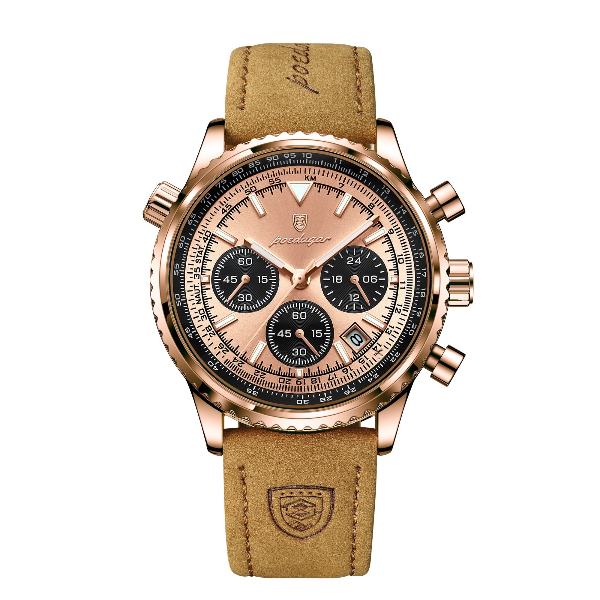 Men's Multifunctional Fashionable Waterproof Night Light Watch