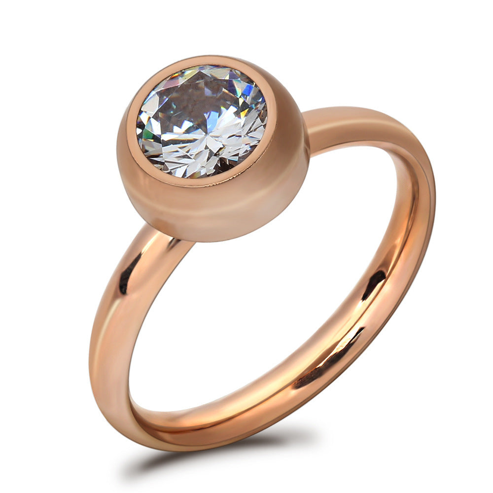 Detachable Women's Tail Fashionable Titanium Steel Ring