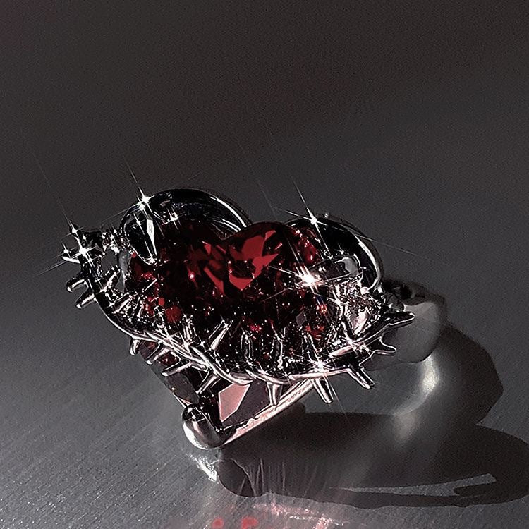 Dangerous Heart-Throbbing Loving Zircon Thorn Ring For Women