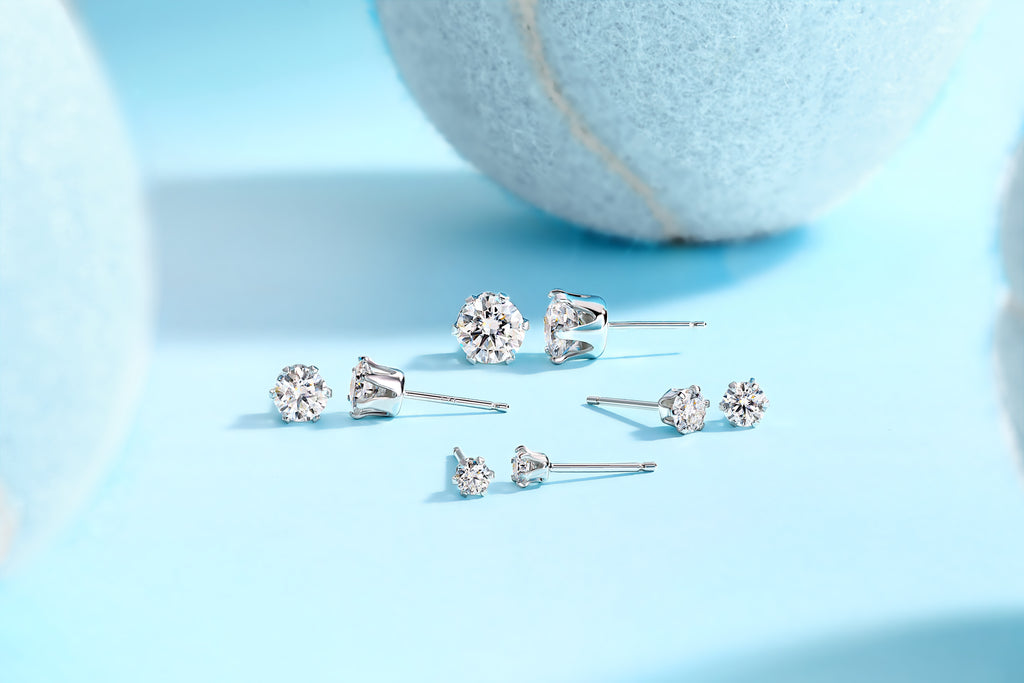 Starlight Solo Dance - Premium Moissanite Luxury Fashion Light Luxury Jewelry Silver Stud Earrings S925 Silver Plated Platinum