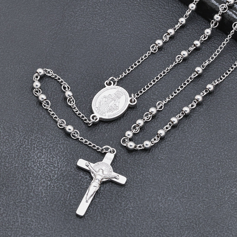 Cross Necklace Vintage And Personalized Collarbone Chain Sweater Chain Made Of Titanium Steel That Wont Fade