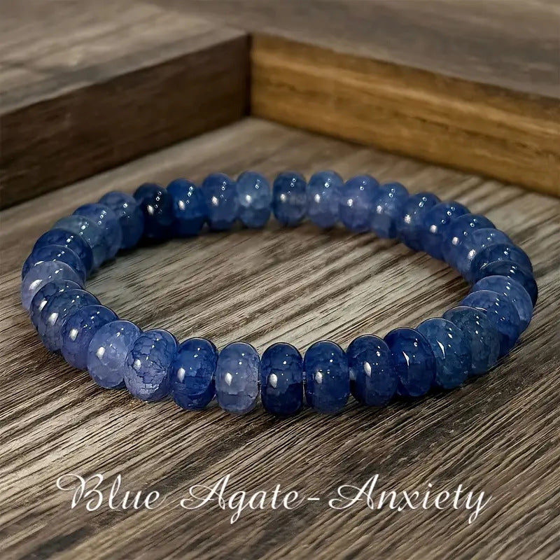 Handmade Green Agate Bead Bracelet