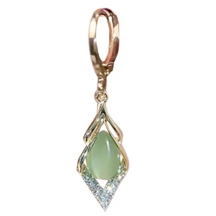 Womens Elegan Light-Luxury Minimalist Fashionable Waterdrop Earrings