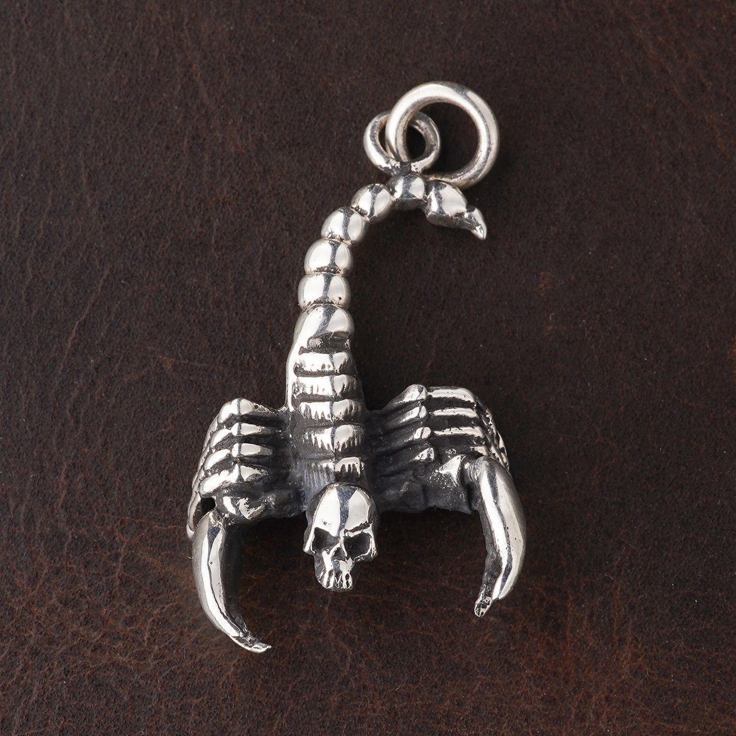 Skeleton Scorpion Pendant S925 Sterling Silver Handmade Vintage