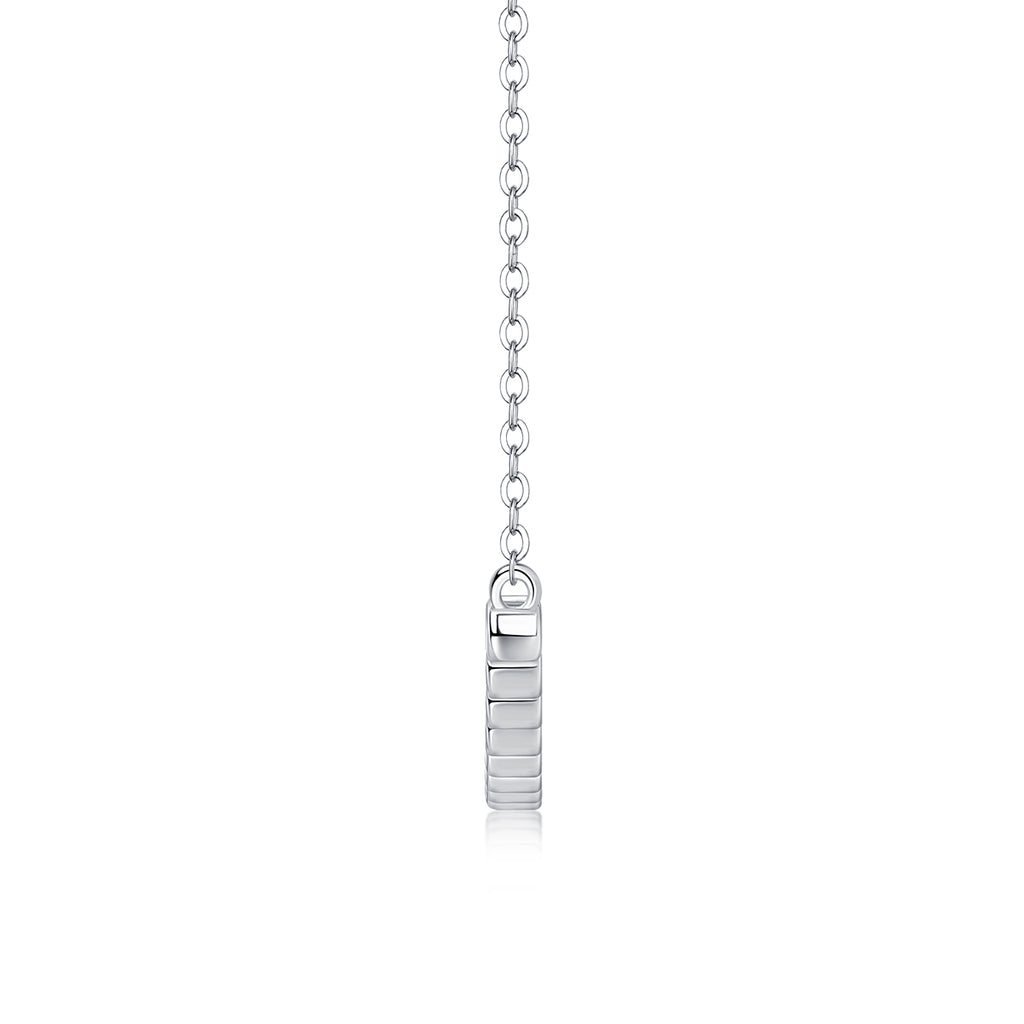 The Floating World - A Fashionable And Trendy Necklace Pendant Set With Top-quality Moissanite S925 In Silver And Platinum Plating Can Be Tested With A Diamond Pen