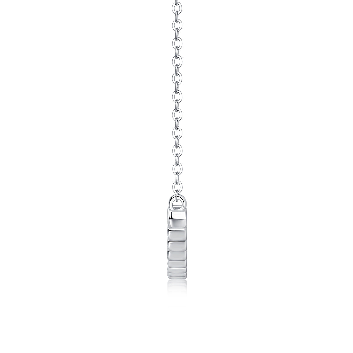 The Floating World - A Fashionable And Trendy Necklace Pendant Set With Top-quality Moissanite S925 In Silver And Platinum Plating Can Be Tested With A Diamond Pen