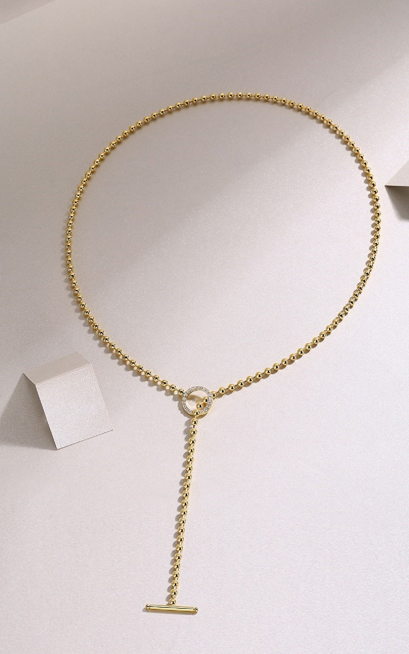 Light And Shadow Pearl Charm - A Fashionable And Trendy Necklace Pendant Set With Top-quality Moissanite S925 Silver And Gold-plated. It Can Be Tested With A Diamond Pen.