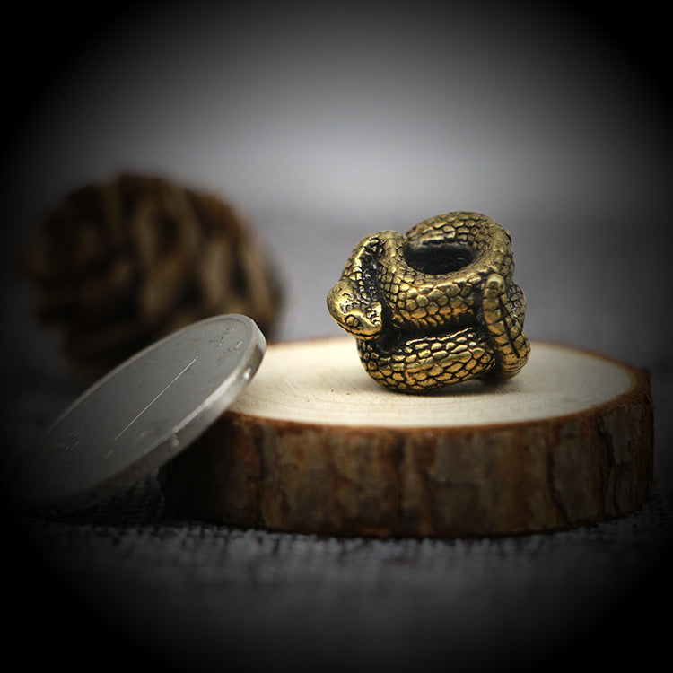 Retro Handmade Brass Creative Snake Spacer Bracelet Accessories