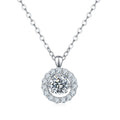Set With Top-quality Moissanite, This Luxurious And Fashionable Light Luxury Trend Jewelry Necklace Pendant Is Made Of S925 Silver Electroplated With Platinum