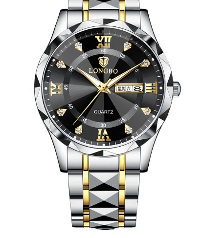 Waterproof Luminous Dual Calendar Watch