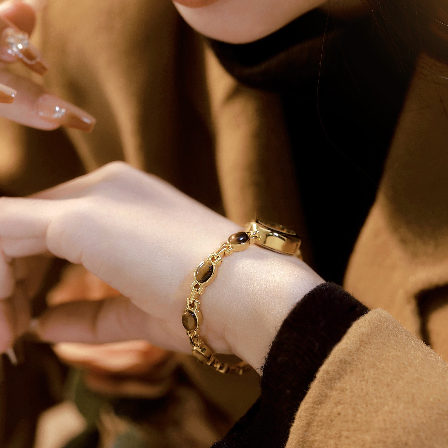 Natural Tigereye Premium Watch