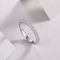 Mr. Right - A Wedding Ring Set With Top-quality Moissanite S925, Silver And Platinum-plated. The Ring Can Be Tested With A Diamond Pen In Yellow Gold And Rose Gold
