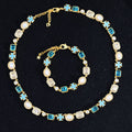 Mens Cross Necklace With A Mixed Teardrop And Oil Drop Design