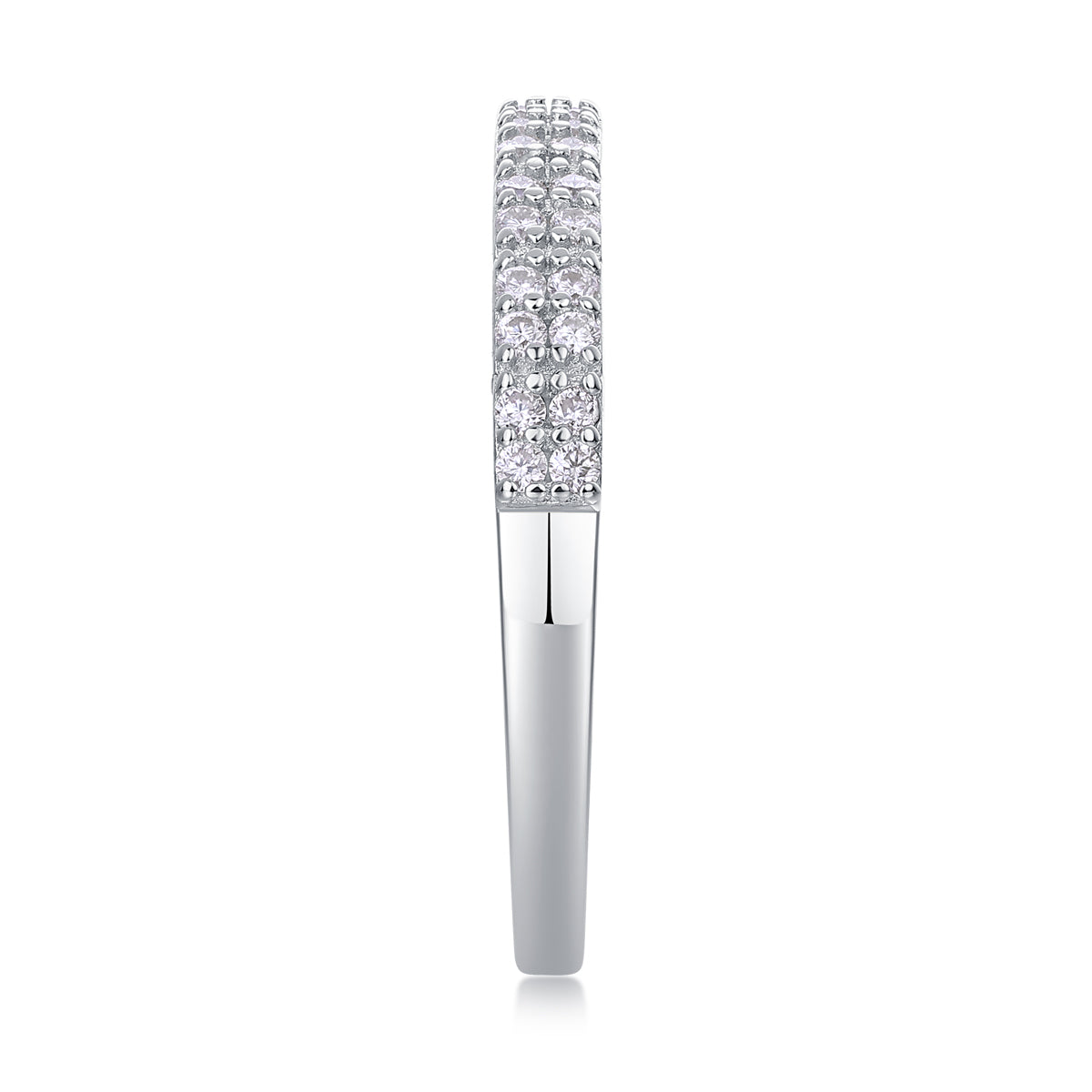 For Love - A Wedding Ring Set With Top-quality Moissanite S925 Silver And Platinum-plated Diamond Can Be Tested With A Diamond Pen. The Ring Is In Gold And Rose Gold