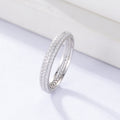 A Fully Diamond-encrusted Zircon Index Finger Ring