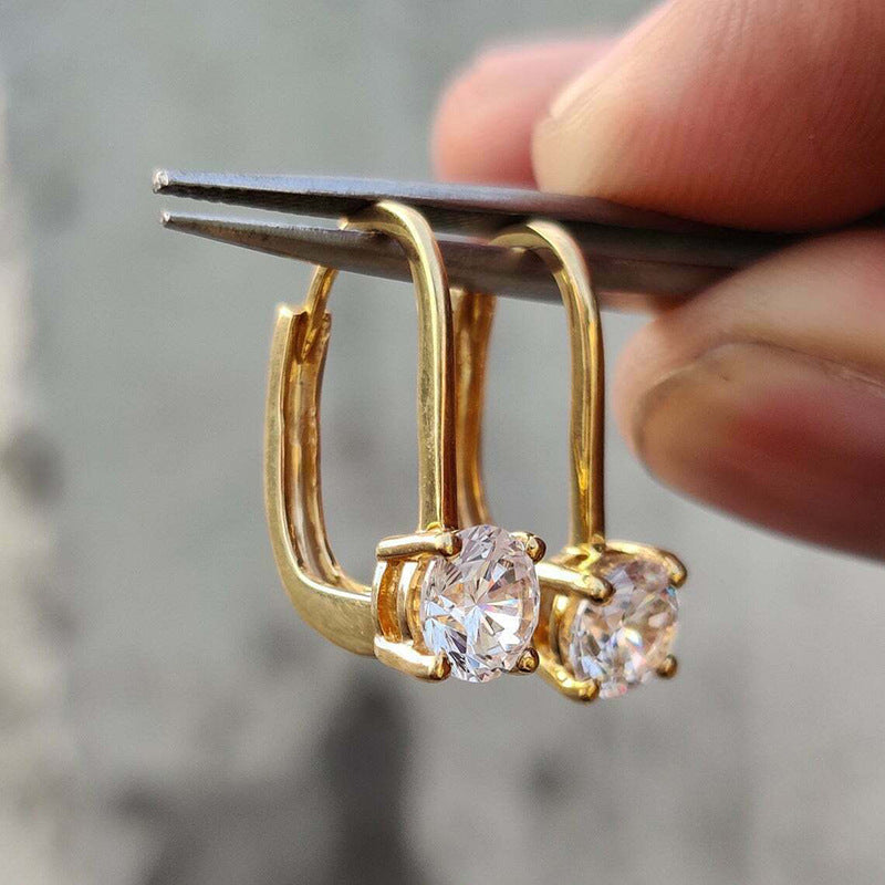Elegant And Minimalist Four-claw Autumn Earrings
