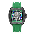 Hollow Sheet Plate Trendy Barrel-shaped Waterproof Luminous Fashion Quartz Watch For Men