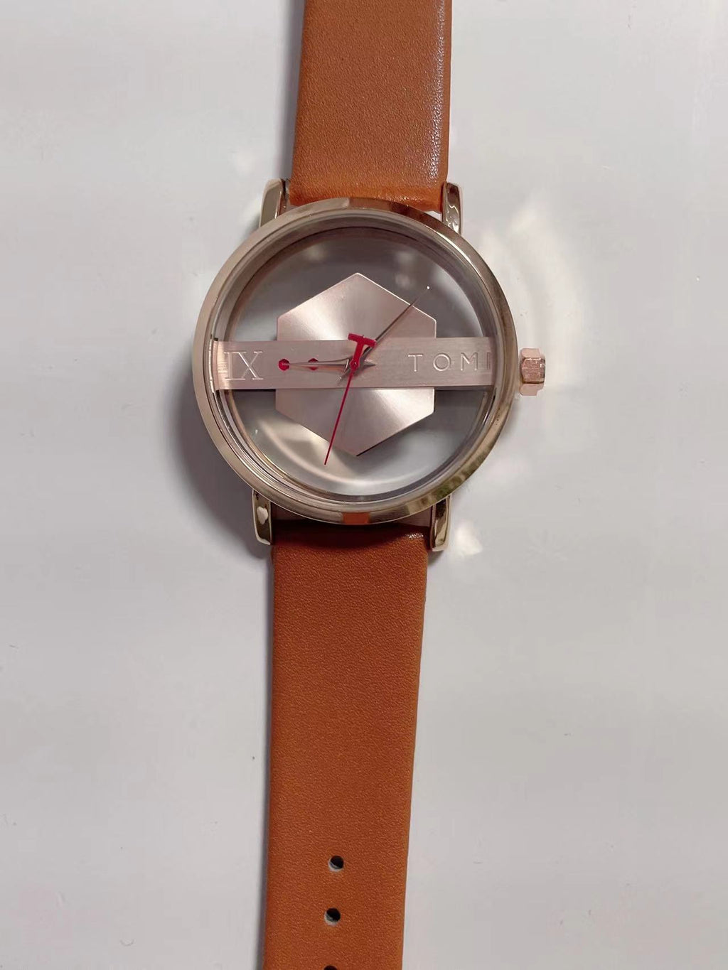 Hollow Out See-through Unisex Leather Casual Fashion Quartz Watch
