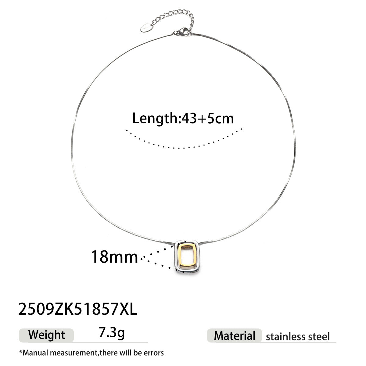 Women's Fashion Stainless Steel Necklace