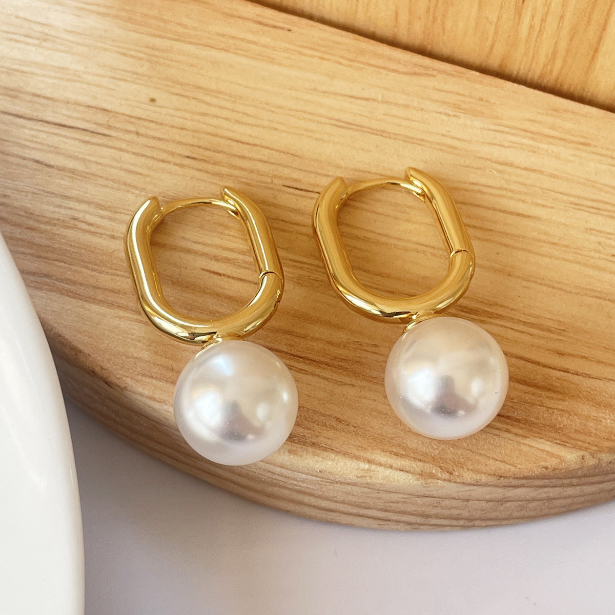 Simple Retro Pearl Earrings For Women