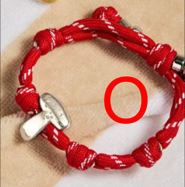 Colorful Braided Rope Bracelet With 26 English Letters  Pendant