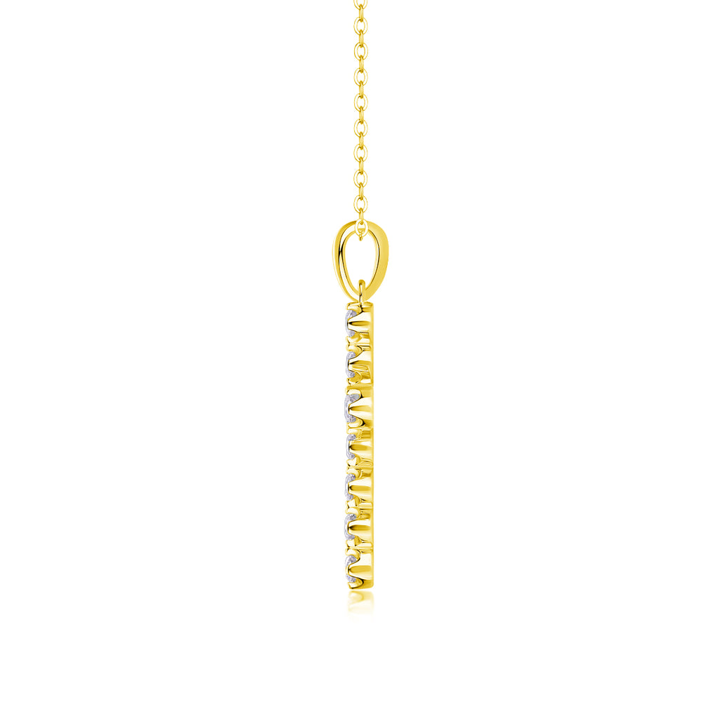 The Pendant Is A Fashionable And Trendy Accessory Set With Top-quality Moissanite S925 Silver And Platinum-plated Gold. It Can Be Tested In Gold Rose Gold With A Diamond Pen