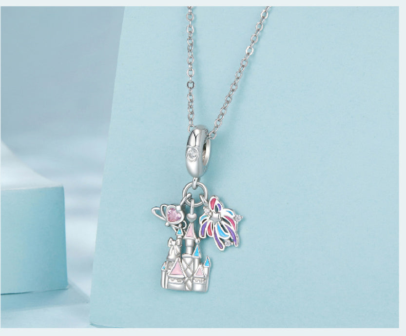 Original Gorgeous Fireworks Castle Diy Pendant Parts