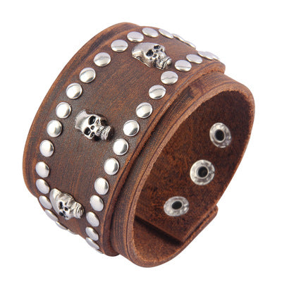 Multi-layer vintage cowhide rope