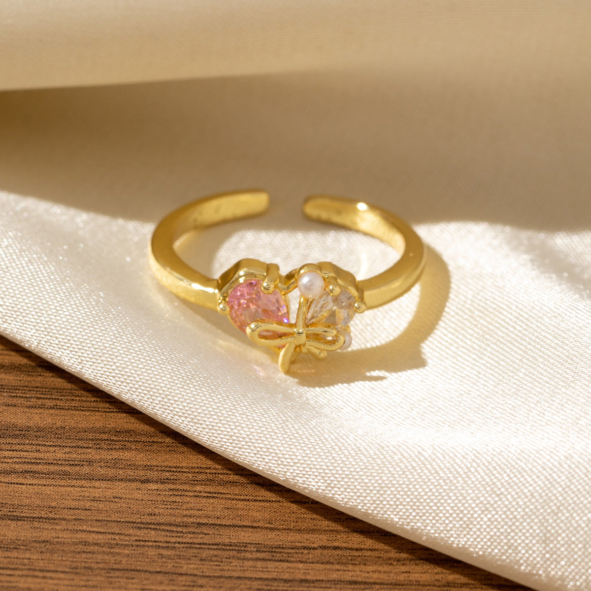 Light-luxury High-end Adjustable Open Ring For Women